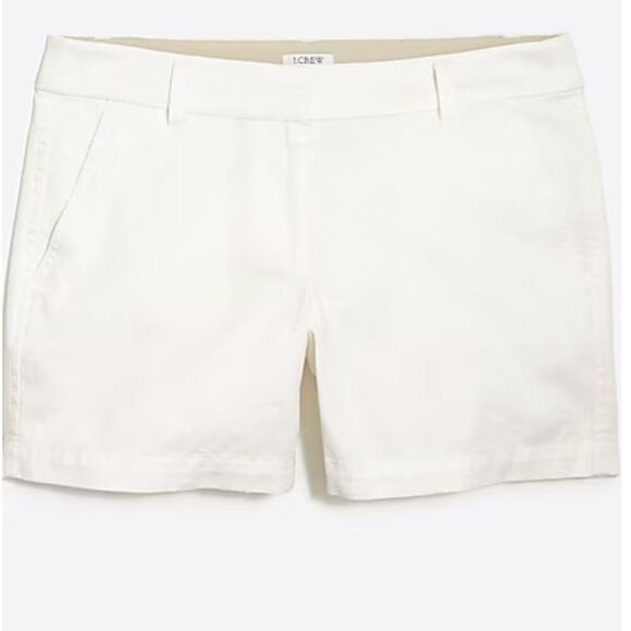 J. Crew Factory 5" classic chino short in White NWT - Picture 5 of 11